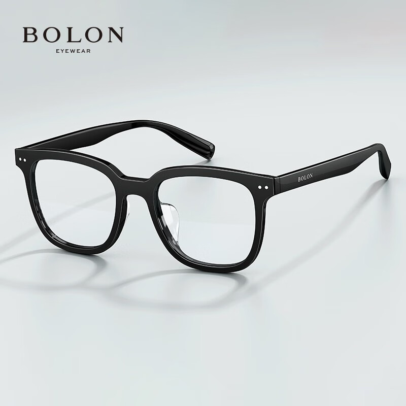 暴龙(BOLON)近视眼镜框 黑色时尚轻盈男女款镜架 暴龙眼镜 BJ3229 精选 B10-亮黑镜框 【单框无忧试戴】此项仅单框-如需镜片可自行选配