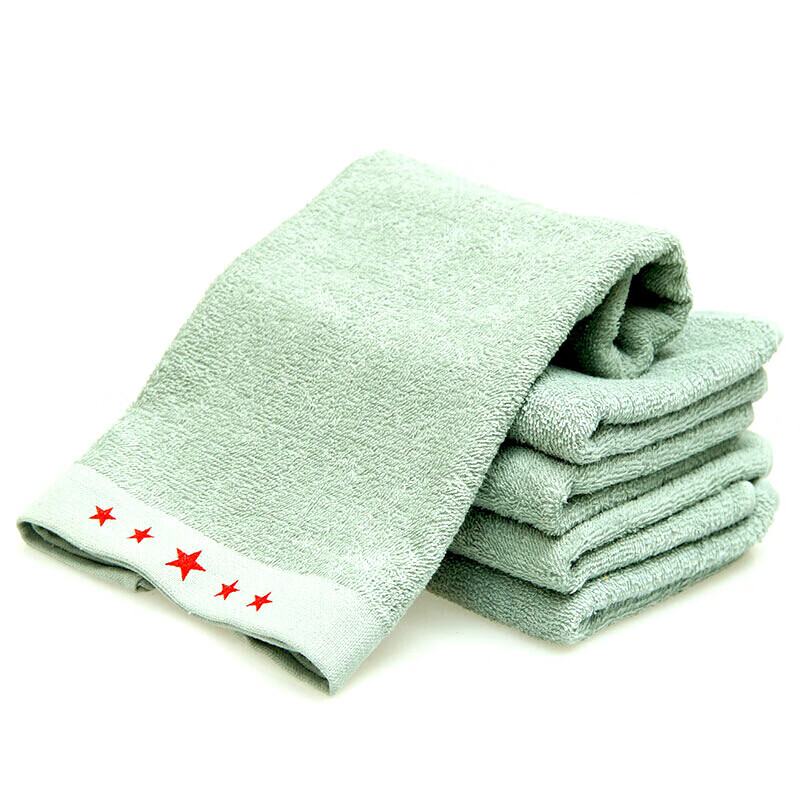 川君行 军绿色07毛巾 85*35cm棉纺新式绿毛巾