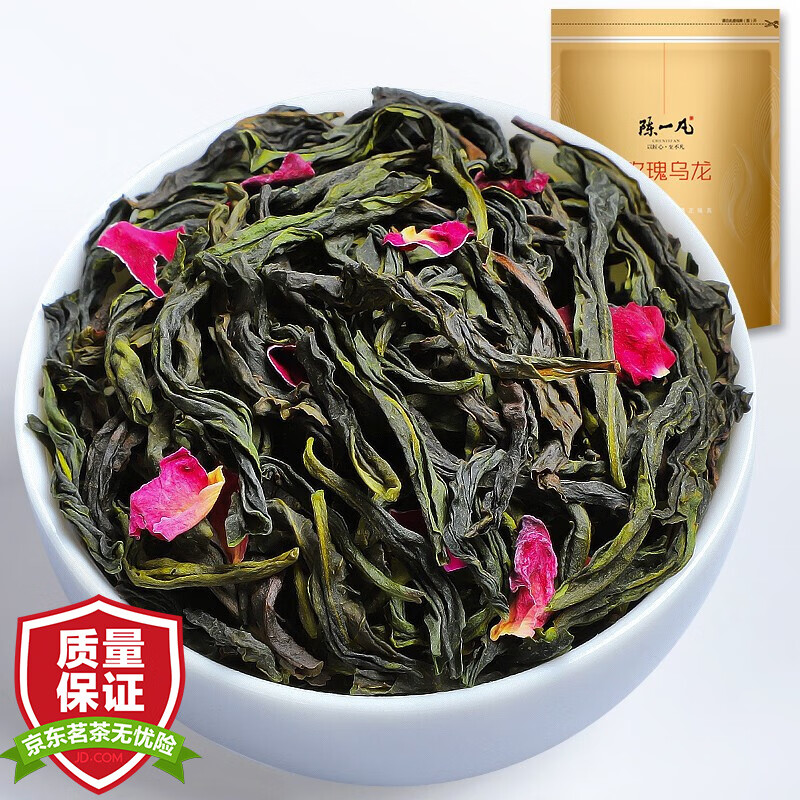 陈一凡 玫瑰乌龙茶叶 精选高山乌龙茶新茶 玫瑰花茶冷泡茶袋装250g