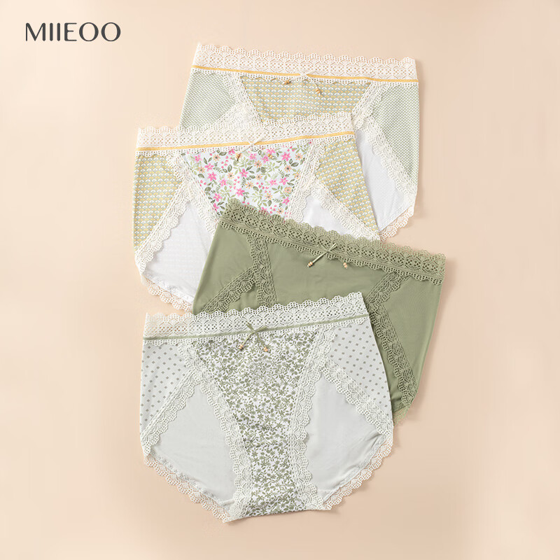MIIEOO秘语内裤颠覆价格走势,新款纯棉透气性感三角裤短裤女内,购买更优惠!