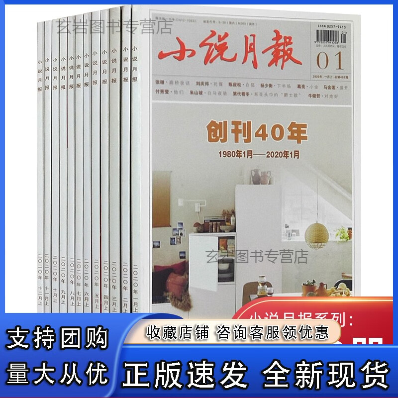 n小说月报2020年全年套装12本杂志期刊订阅掌柜 百花文艺出版社 全年1月-12月