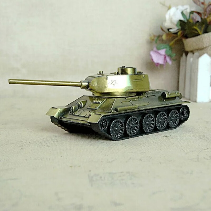 鹿凌青合金坦克模型  二战苏军T34-85中型坦克模型工艺摆件 青铜色怎么样,好用不?