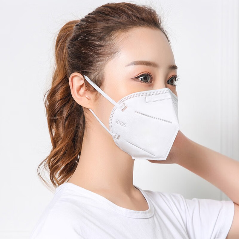 境界的彼方kn95口罩防尘透气飞沫传播防护n95罩雾霾成人款一次性口罩