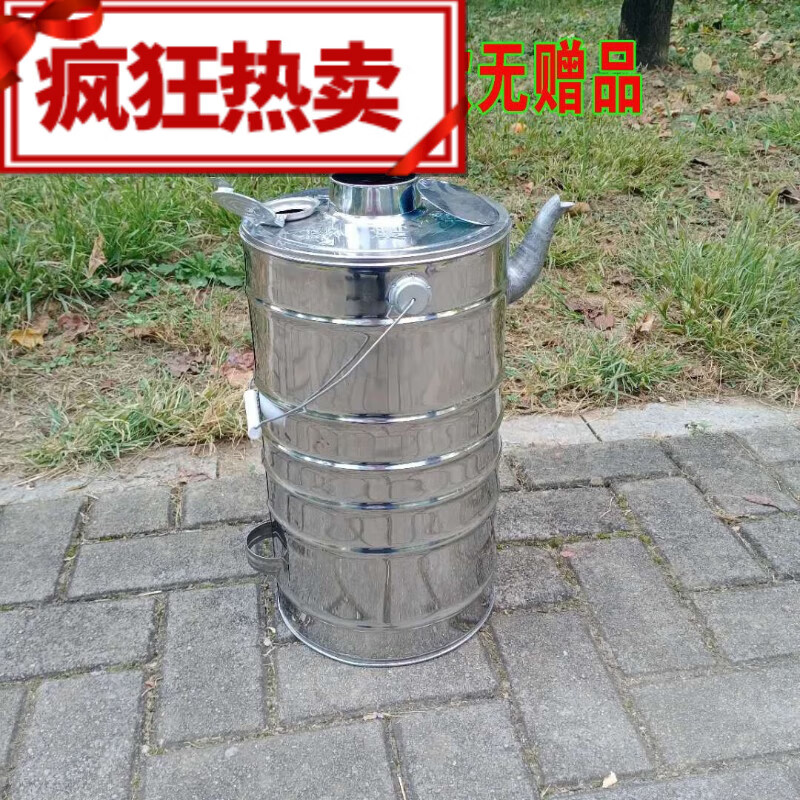 万园琦农村不锈钢烧柴火水壶l烧水炉烧火开水水暖炉土灶l台野炊水箱特