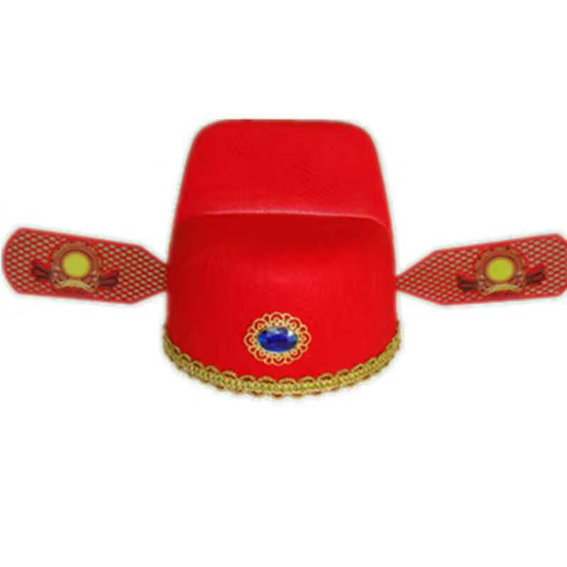 乌纱帽成人儿童状元帽乌纱帽新郎官帽戏曲帽道具古装帽古代秀才帽财神