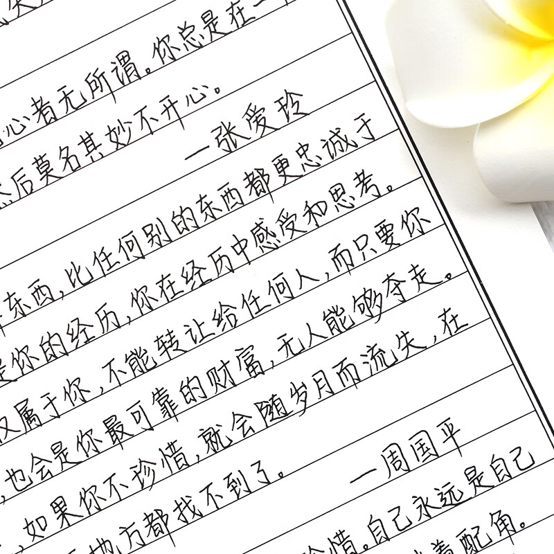 逸云turbowmy手写字帖女生字体漂亮练字大学生练字帖行楷行书 莫言