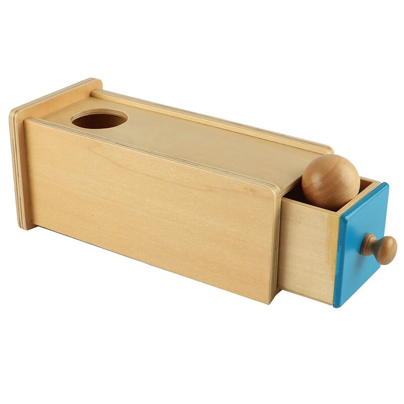 抽屉蒙台梭利早教目标盒子蒙特梭利幼儿园益智玩具 盒子与长方形抽屉