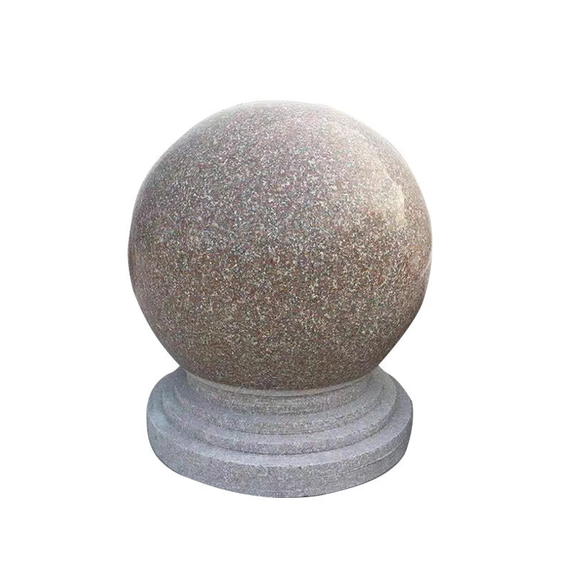 京速 交通路障 大理石路障 花岗岩石球 防撞石墩 挡车石路障石 直径50