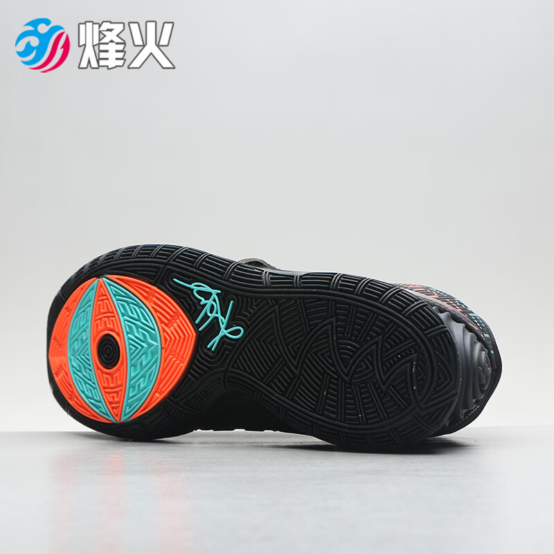 烽火体育 nike kyrie 6 欧文6 耐克 黑蓝红 镭射男子实战篮球鞋 bq