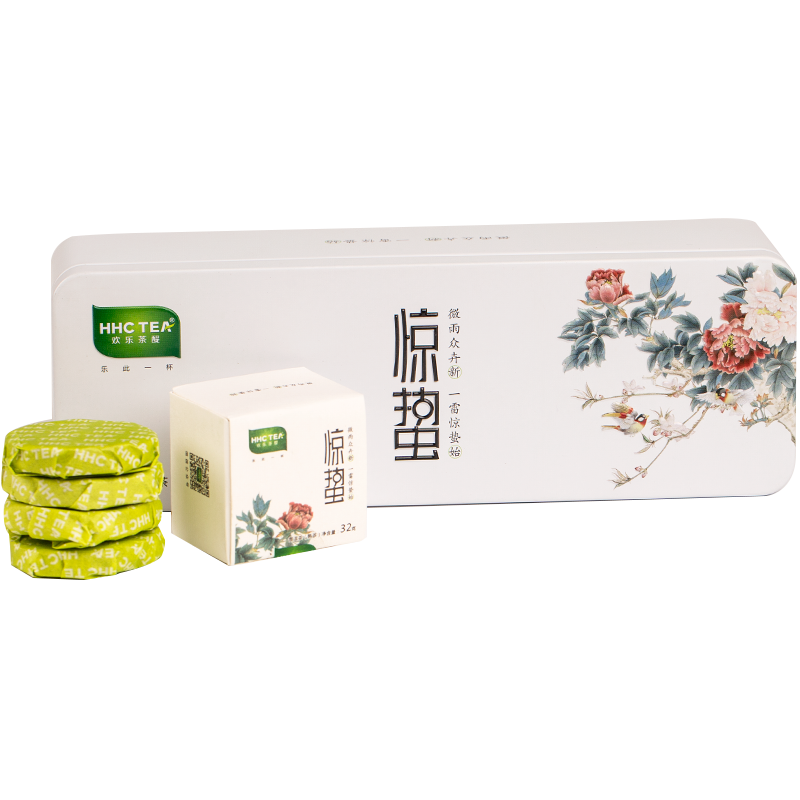 合和昌茶叶普洱茶熟茶 云南古树茶春茶饼茶熟普小饼简约装 惊蛰 2016年96克*1盒