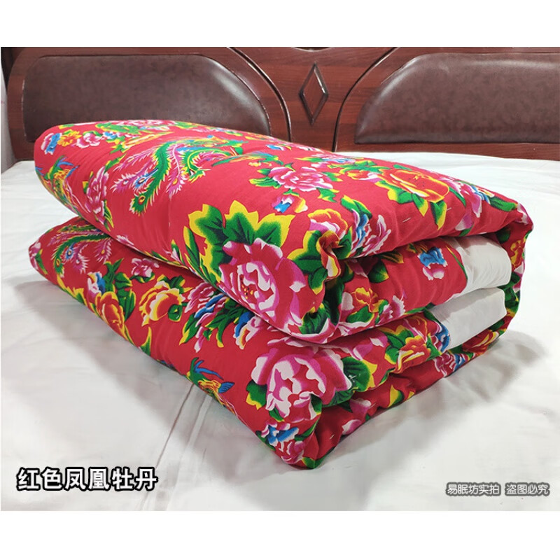 纯棉老式凤凰单件被罩被面大花被套