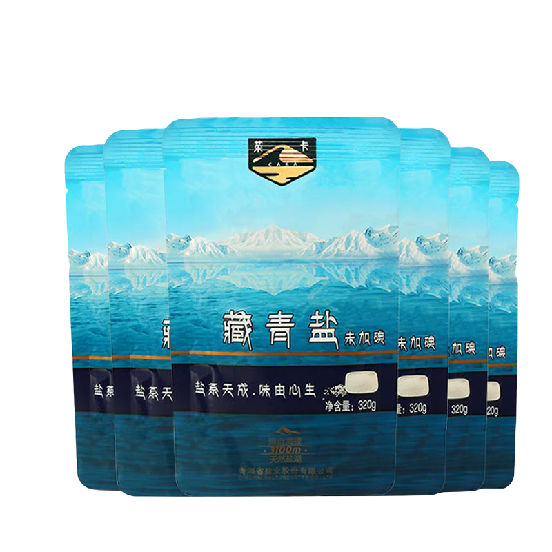 茶卡藏青鹽未加碘鹽青海原生湖鹽家用食用鹽無(wú)抗結(jié)劑天然結(jié)晶無(wú)添加鹽 藏青鹽5包