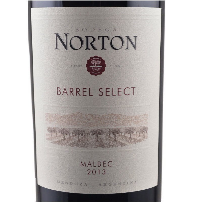 诺藤庄园（NORTON）诺藤（原诺顿）庄园 干红葡萄酒750ml 阿根廷原装进口红酒 橡木桶马尔白克干红葡萄酒