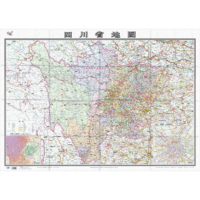 四川省地图 图书