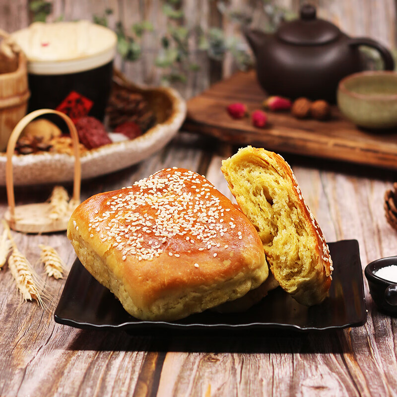 麻饼150克*10个特产美食早餐饼火烧 内蒙焙子【咸味】150克*10个共