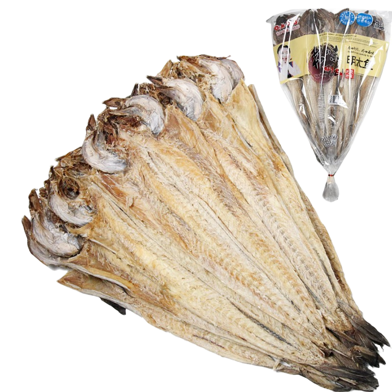 omo 延邊明太魚干 柴魚棒魚干 手工晾曬 手撕鱈魚干 含調(diào)料下酒菜 開板約42厘米10條/袋