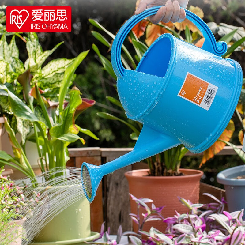 爱丽思(iris)洒水壶园艺工具简约花草树脂塑料喷壶大容量园艺喷水壶