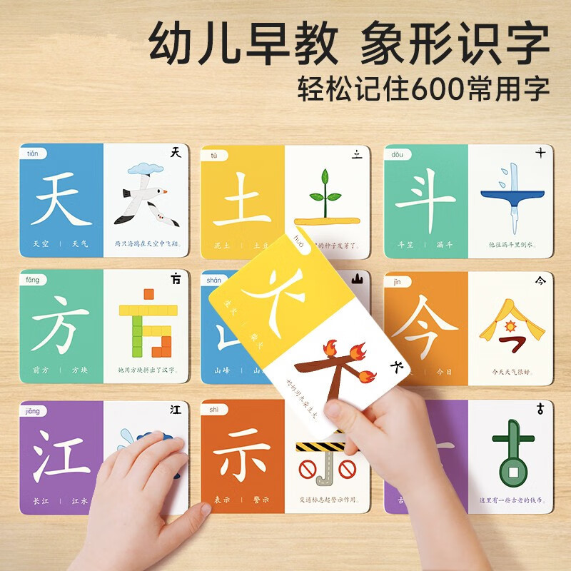 儿童象形识字卡片幼儿学前识字闪片图形认知卡早教娱乐学习玩具 全套三盒300张卡片使用感如何?