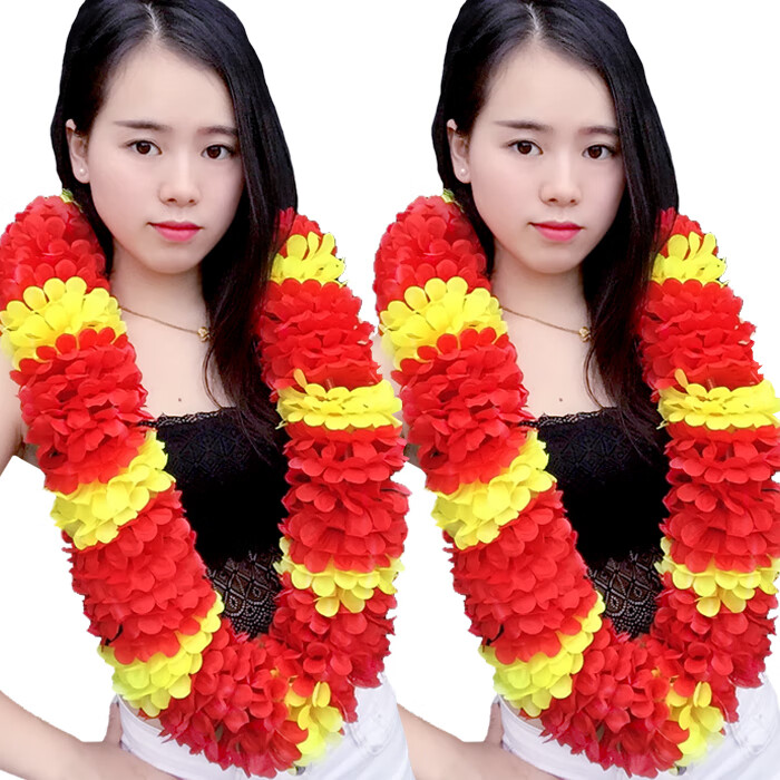 萨拉拉颁奖花环 夏威夷挂脖子献花领奖胸前花环夜场酒吧花场花环sn