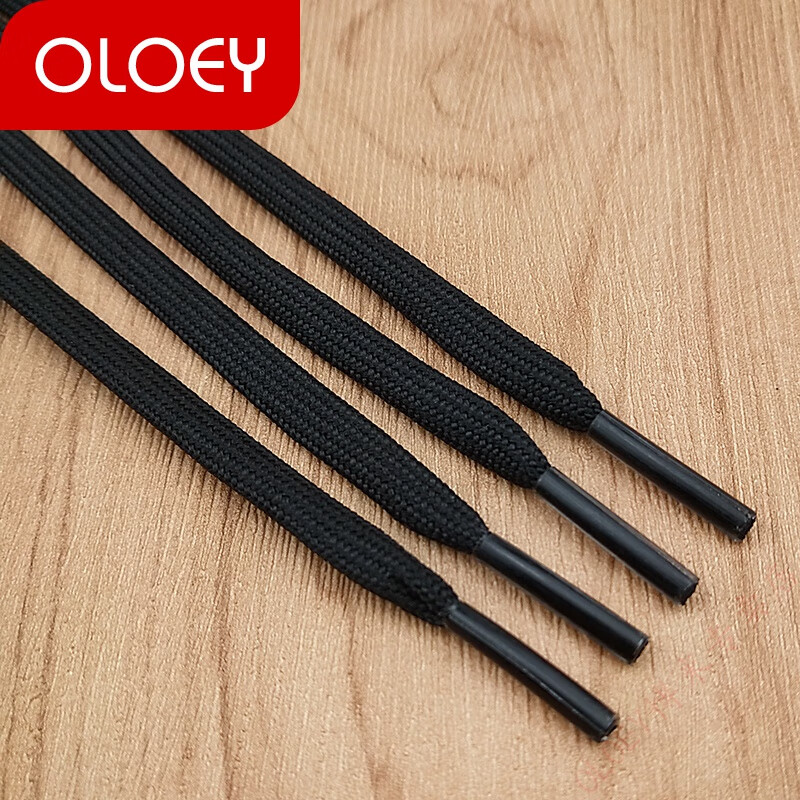 适配耐··克鞋带6mm男女原装品质air vapormax运动鞋带扁平黑白灰色