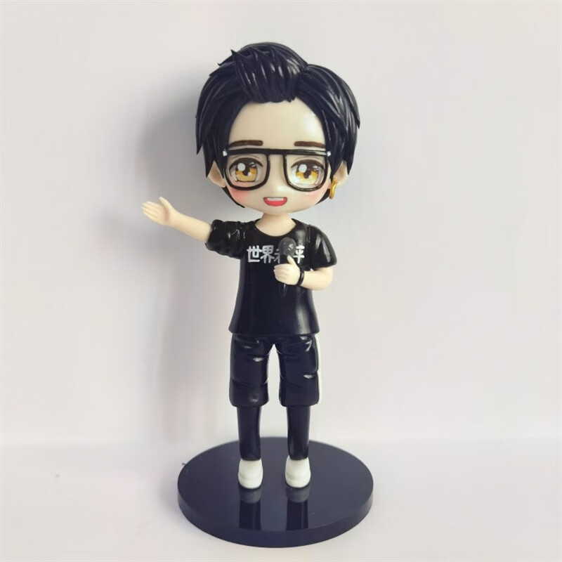 霜魄 薛之谦手办 手工diy树脂土人偶粘土生日礼物摆件周边 世界和平