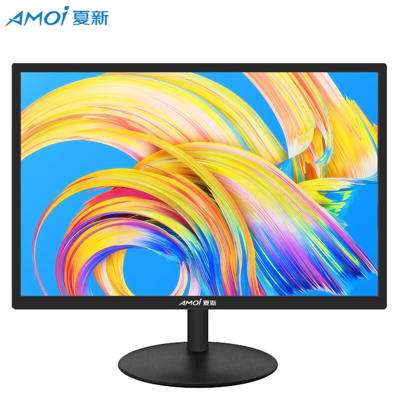夏新（Amoi）24电脑显示器ips办公家用网吧液晶台式显示屏电竞游戏hdmi 20英寸直面黑色