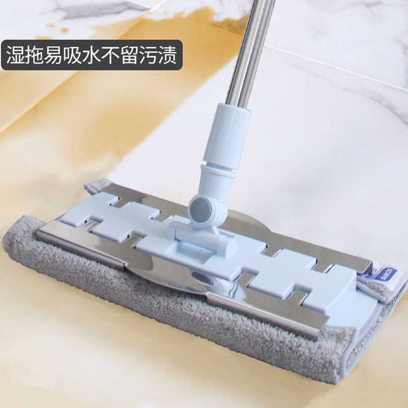 亿丽佳 夹布平板拖把免手洗墩布排拖旋转瓷砖实木地板拖把尘推纤维
