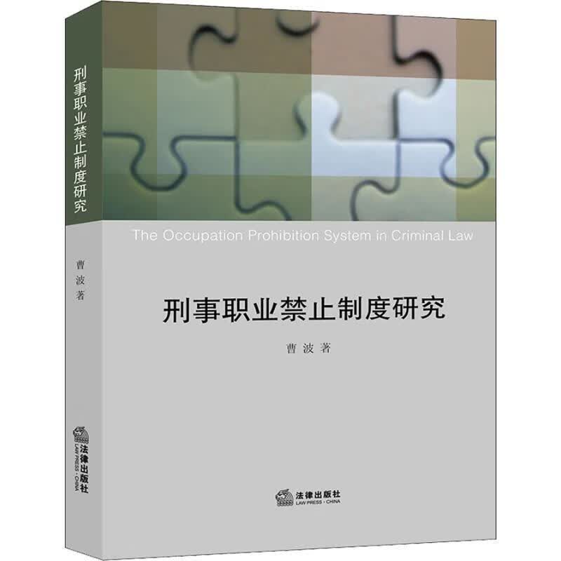 刑事职业禁止制度研究 曹波 法律出版社