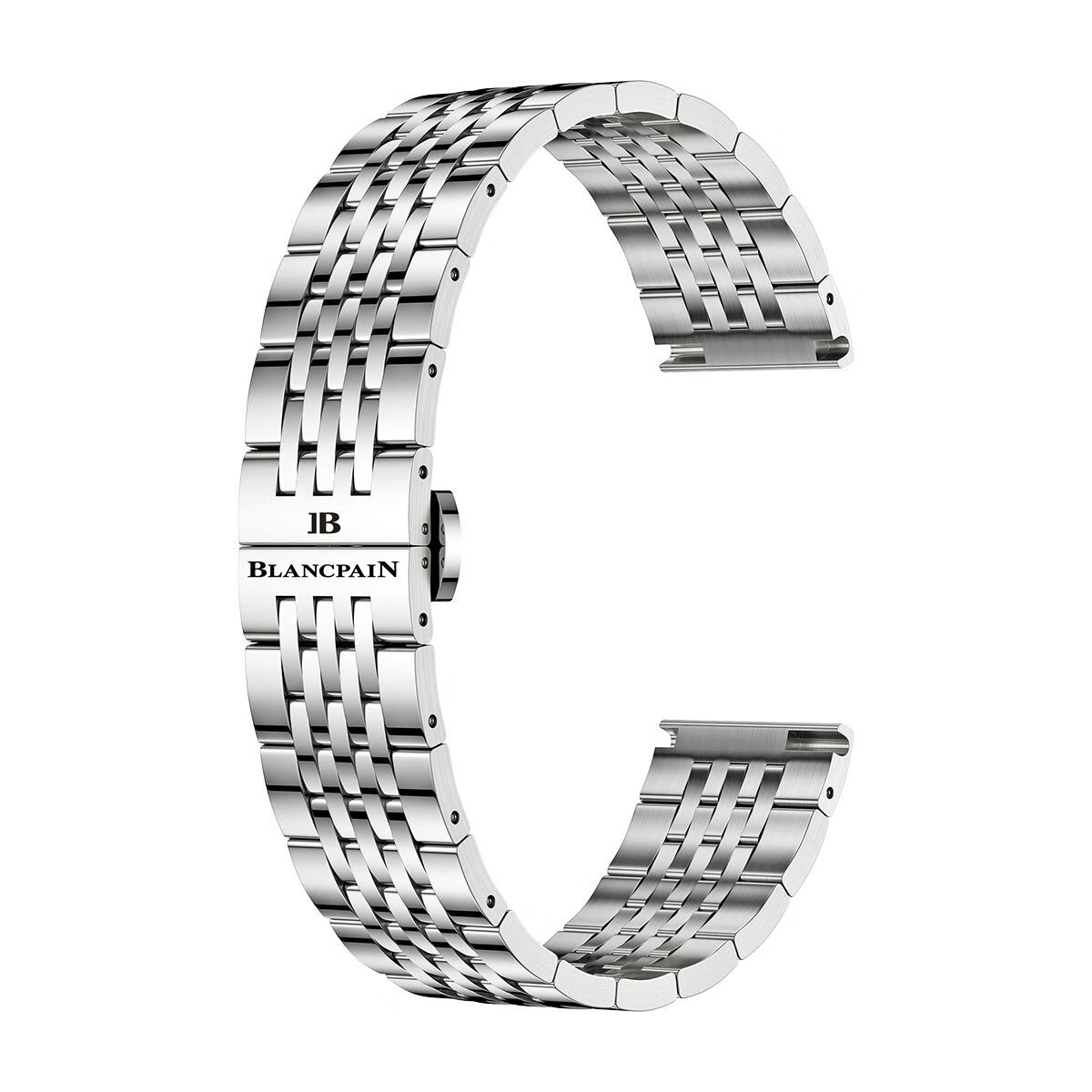 珠佩丽【官方质】适用  宝珀   原装 蝴蝶扣 钢 钢带 钢表带 男 手表