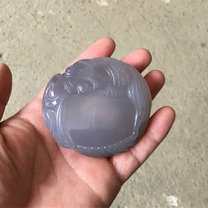 聪蝶玛瑙原石天然水胆玛瑙玉石玉髓雕刻件 精品摆件男女手把件奇石礼