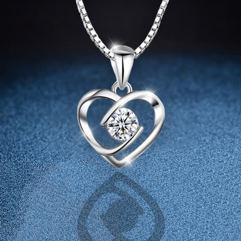 pt950铂金项链女白金七夕情人节礼物送女友 铂金满天星链 吊坠