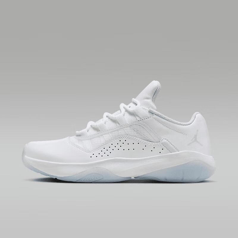 11 cmft low 女子运动鞋缓震时尚舒适透气支撑防滑 白色/冰蓝/足球灰