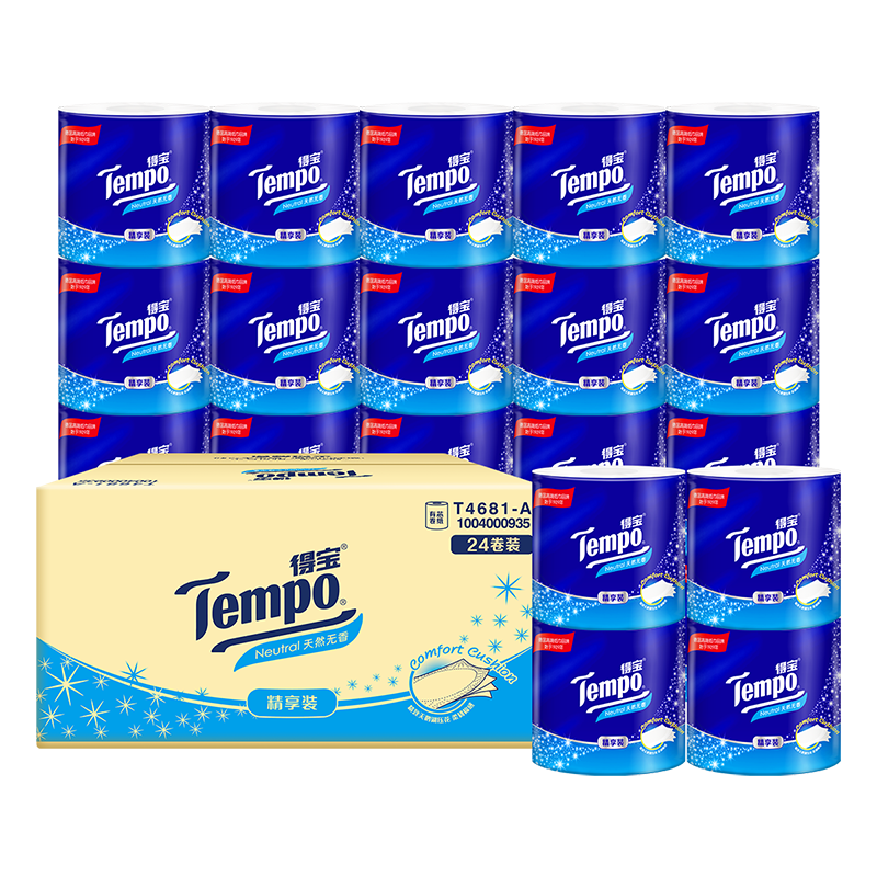 �ñ�����Tempo/�ñ�������о��ֽ4��Ӻ�135g24������ֽ�����ͥװ ��ֽ