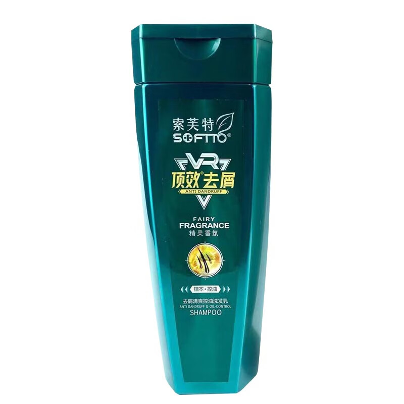 控油柔顺多重植物精华洗发露家庭装 去屑清爽控油洗发水四百克*1瓶