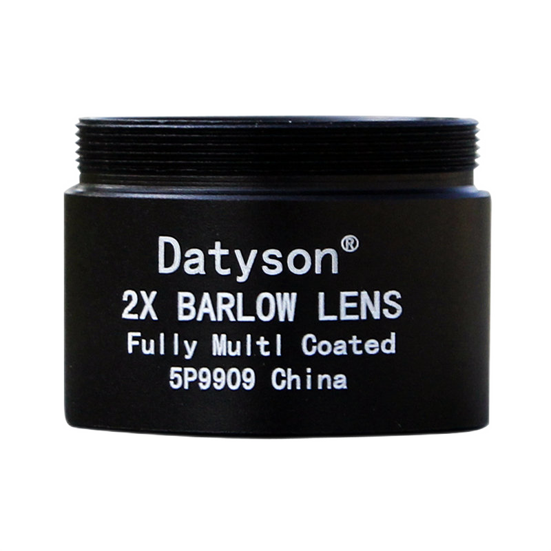 Datyson望遠鏡配件2X目鏡端增倍鏡雙片式膠合鏡片5P9909全金屬天文巴洛鏡