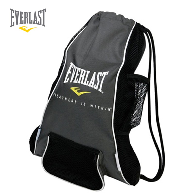 EVERLAST Glove Bag拳套包护齿绷带收纳背包运动装备包成人儿童健身束口双肩背包道具袋艾华朗 420D
