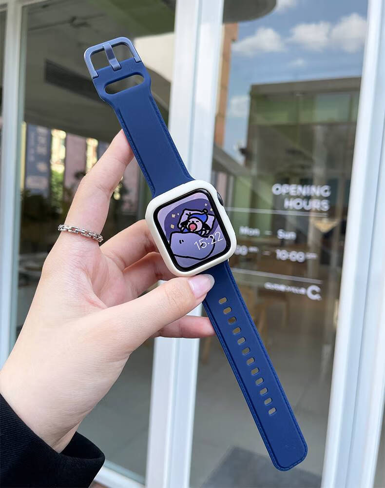 8白色青 藏蓝色-古董白表壳 【42-45mm表盘通用】