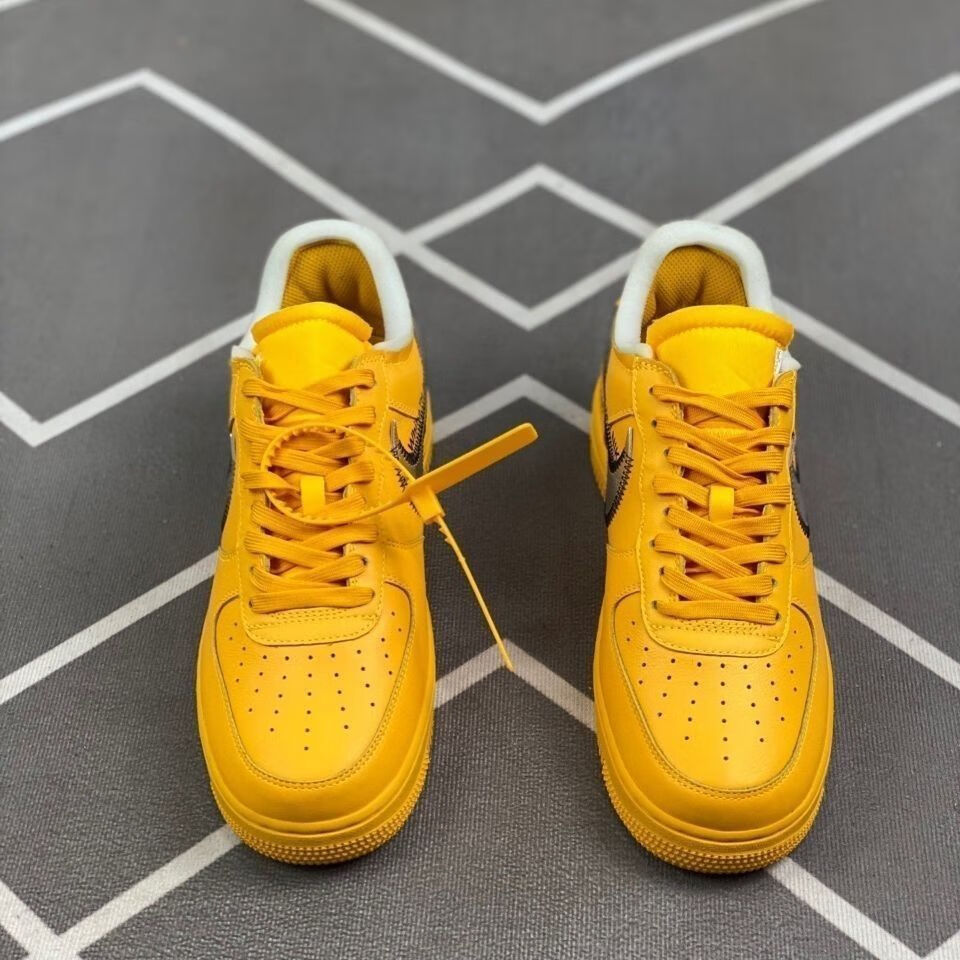 【官方自营旗舰店】品质莆田鞋空军一号大学金联名 af空军一号黄色