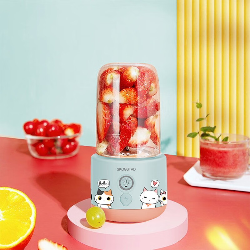 思嘉思达 五福猫果汁杯 图色 280ml