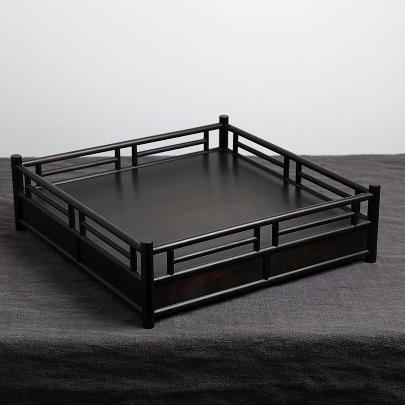 木果果木 红木家具 紫光檀(学名:东非黑黄檀)明式密屉收纳盒中式复古