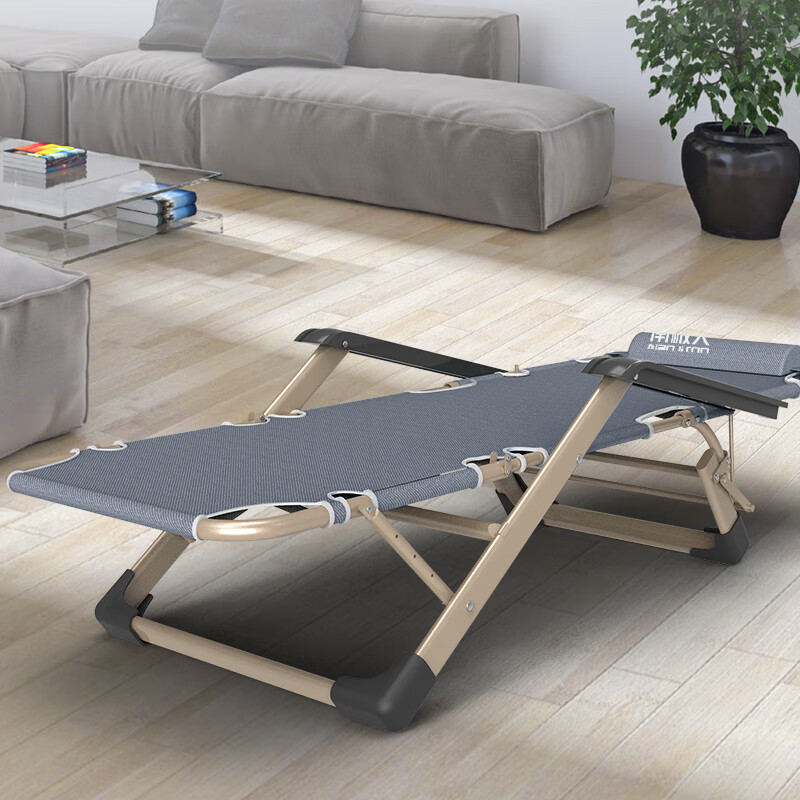 南极人折叠床躺椅办公室午休椅医院陪护折叠椅家用阳台户外休闲椅子床