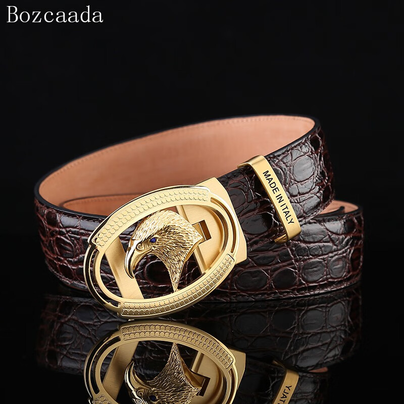 波兹达bozcaada男士腰带意大利进口头层牛皮时尚皮带摩森史蒂芬鹰头