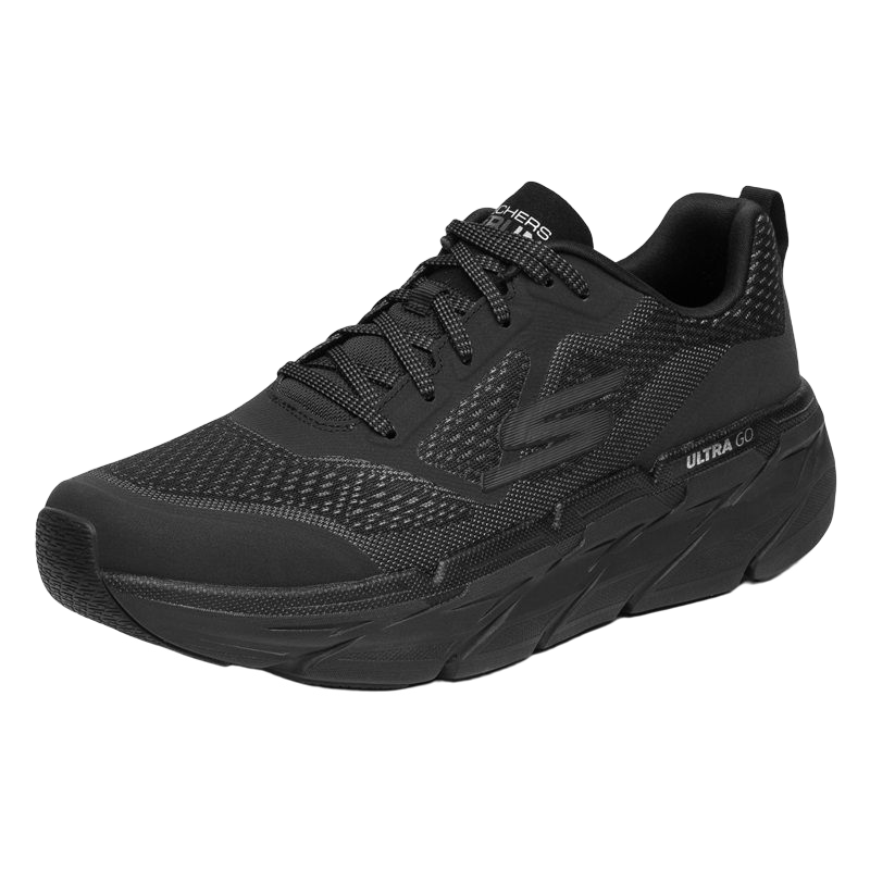 skechers斯凯奇男子跑步鞋54450bkcc黑色炭灰色43
