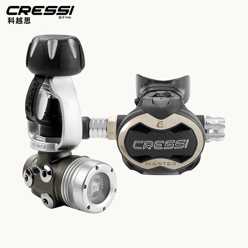 cressi意大利cressi t10-sc master潜水呼吸调节器一级头二级头水肺