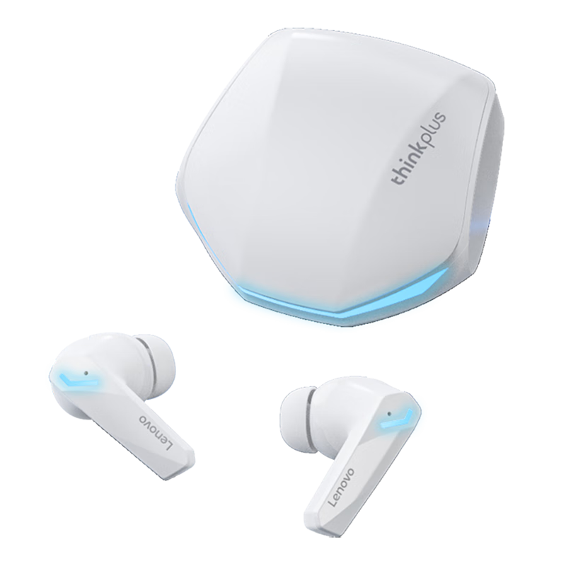 联想（Lenovo）thinkplus蓝牙耳机真无线入耳式游戏电竞低延迟降噪蓝牙5.3音乐高音质运动苹果华为安卓手机通用 GM2PRO白色【蓝牙5.3+游戏模式】