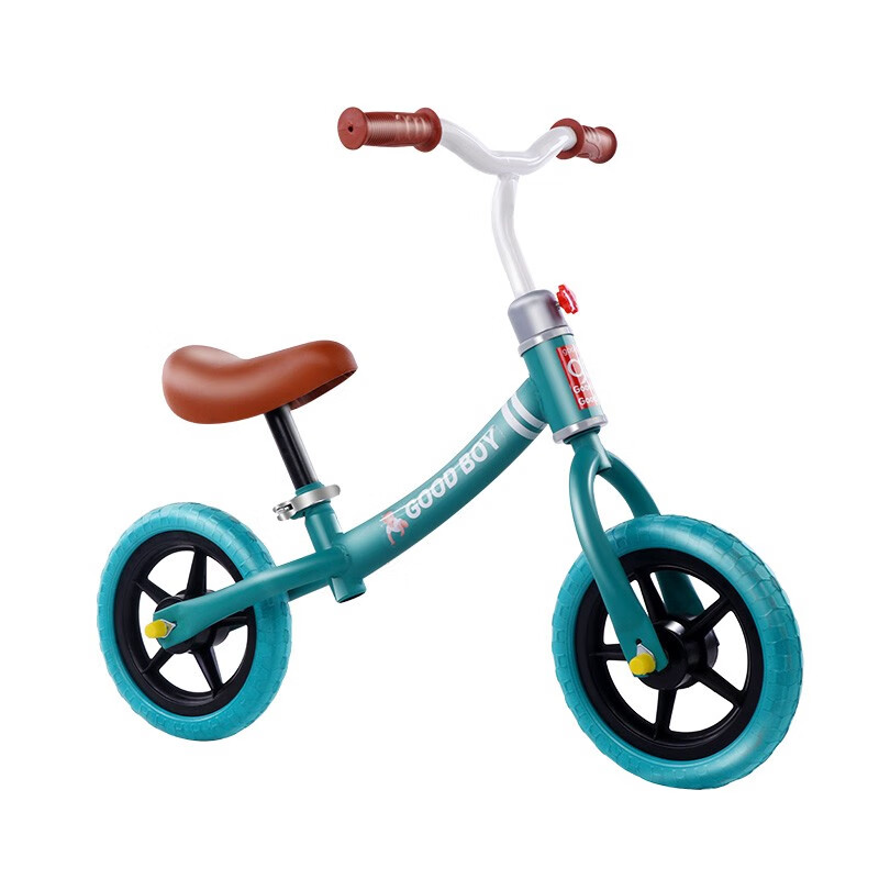 春野樱儿童平衡车无脚踏1.5-6岁小孩滑步车高碳钢宝宝学步滑行车 绿色
