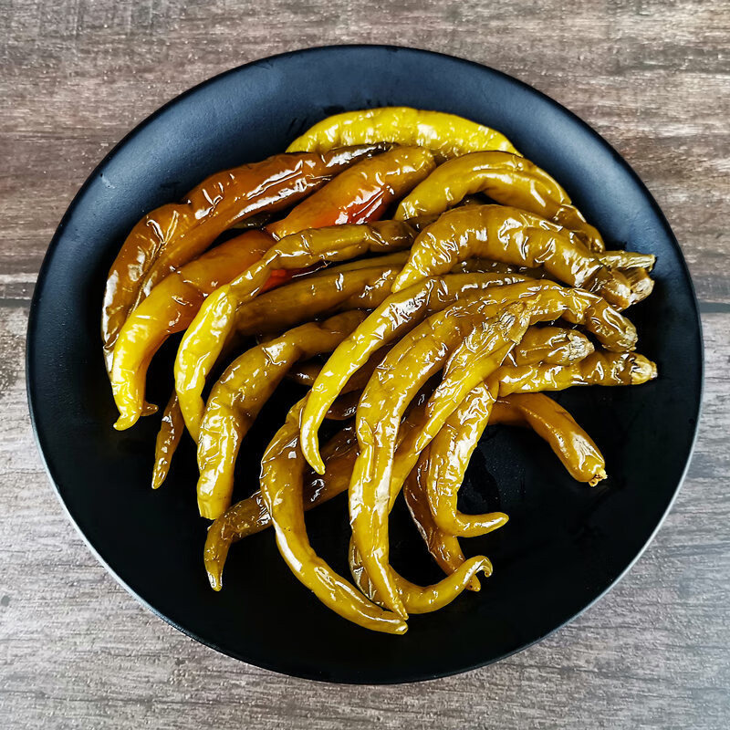 千畅安湖南永州道州道县特产农家自制脆皮盐辣椒腌制泡青椒下饭菜菜