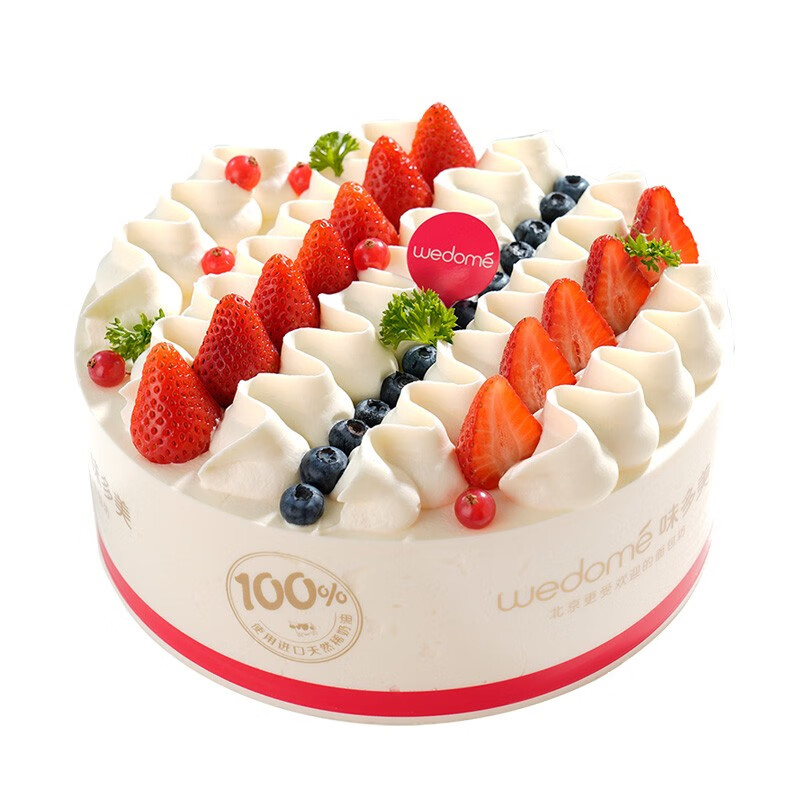 味多美 生日蛋糕 天然奶油 水果蛋糕 同城配送北京 经典100 原味杂果