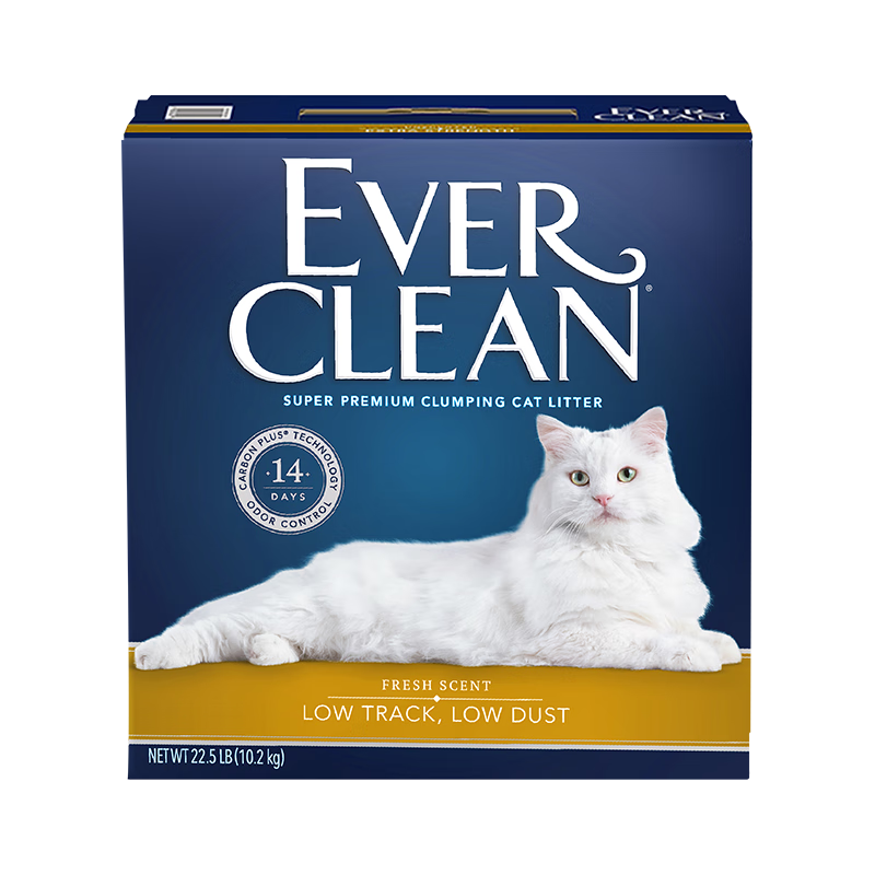 鉑鉆Ever Clean原裝進口低塵少帶出除臭貓砂（金標）10.2kg/10L