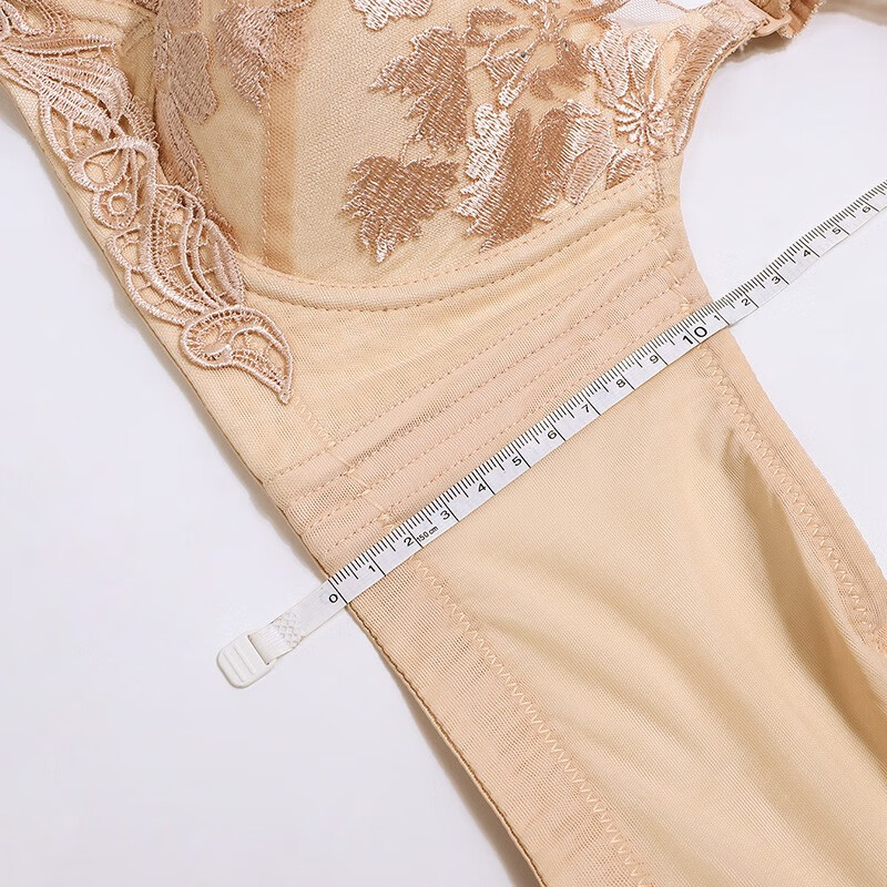 夏.娃.之.秀商场同款 文胸刺绣B杯薄款硅胶聚拢防下垂调整型文胸 裸肤 70B =32B薄模杯